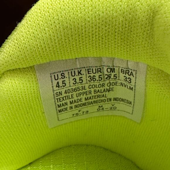 SKETCHERS Kids 4.5 Elite Rush Slip on Running Shoes Navy/Neon Green - Picture 7 of 8